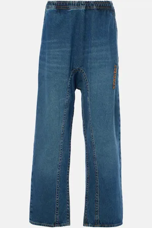 Y / PROJECT Logo low-rise wide-leg jeans