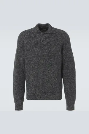 The Row Jora mohair and silk polo sweater