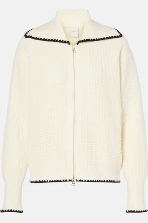 Varley Sibley waffle-knit zip-up cardigan