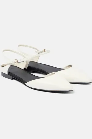 CO Leather slingback flats