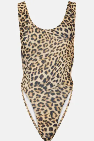 Norma Kamali Marissa cheetah-print swimsuit