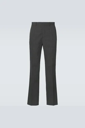 Jil Sander Checked virgin wool straight pants