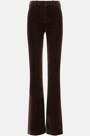 Loro Piana Gaby cotton velvet straight pants