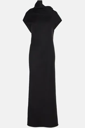 The Row Kamil paneled cashmere gown