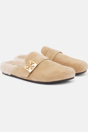 Tory Burch Mellow shearling-lined suede mules