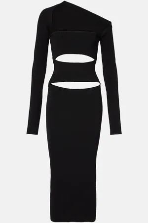 CHRISTOPHER ESBER Ribbed-knit jersey midi dress