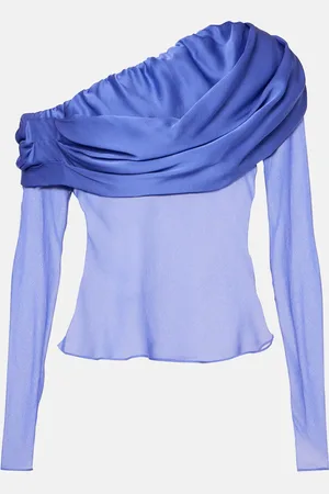 CHRISTOPHER ESBER Draped silk top