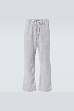 Frescobol Carioca Rocha cotton and linen wide-leg pants