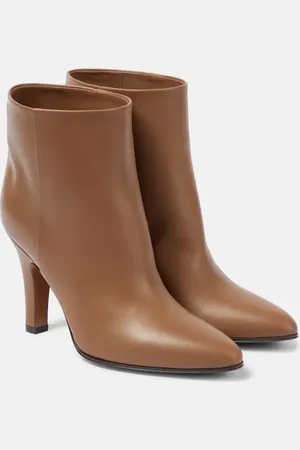 The Row Prudens 90 leather ankle boots