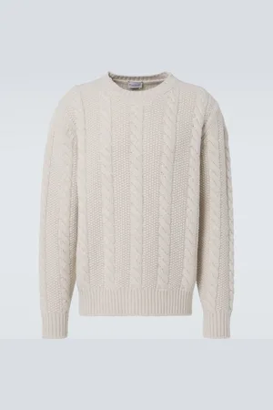 Moncler Cable-knit wool and cashmere sweater