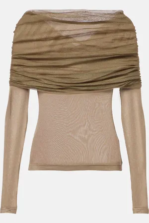 CHRISTOPHER ESBER Sonora Veiled ruched top