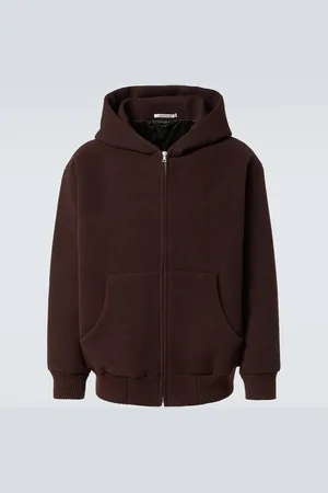 Auralee Oversized wool pile hoodie