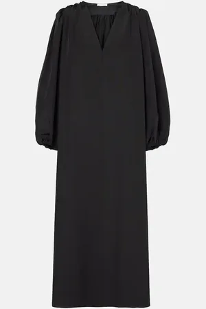 The Row Beauvoir silk and wool maxi dress