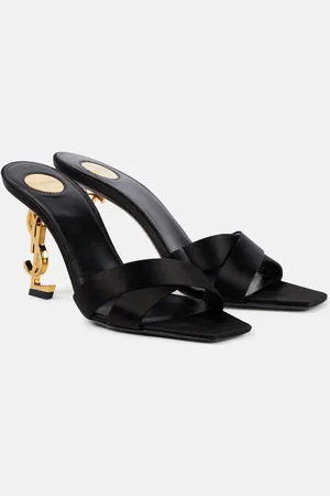 Saint Laurent Opyum 85 satin crÃªpe mules