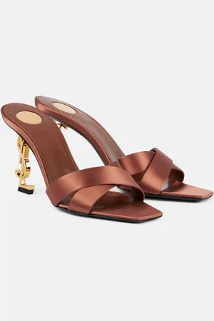 Saint Laurent Opyum 85 satin mules