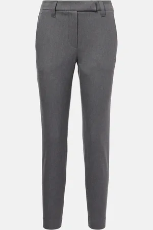 Brunello Cucinelli Cotton-blend slim pants