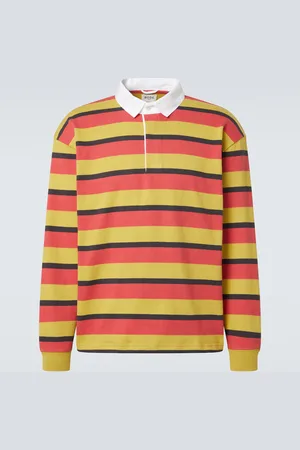 BODE Rec striped cotton polo shirt