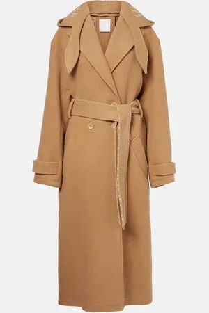 Givenchy Wool and silk wrap coat