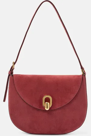 SAVETTE Tondo Small suede shoulder bag