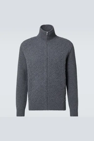 Gucci GG embossed wool cardigan
