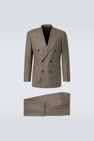 Thom Sweeney Prince of Wales check wool suit