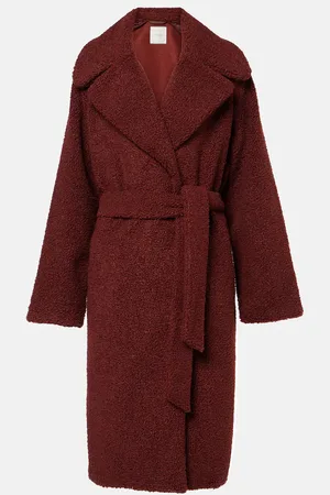 Varley Vermont faux shearling wrap coat