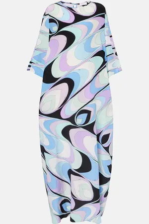 Puccini Iride silk crÃªpe de chine kaftan