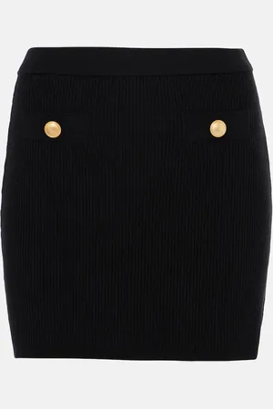 Alessandra Rich Wool and cashmere miniskirt