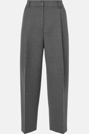 Totême Pleated low-rise straight pants