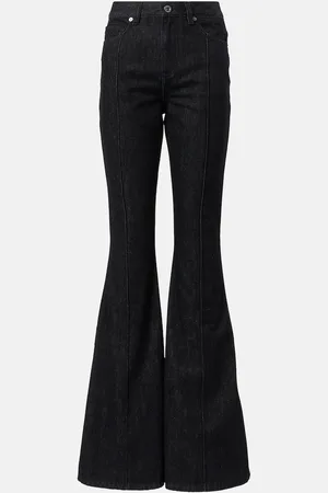 Self-Portrait High-rise flared jeans