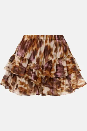 Marant Etoile Jocadia printed cotton miniskirt