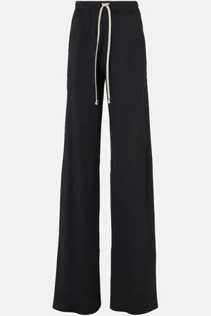 Rick Owens Dietrich Drawstring crÃªpe cady straight pants