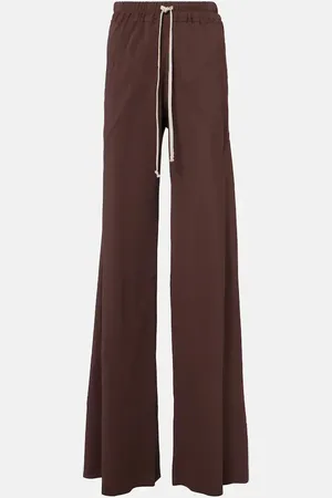 Rick Owens Dietrich Drawstring crÃªpe cady straight pants