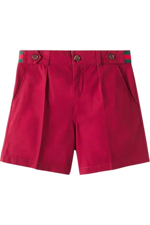 Gucci Web Stripe cotton poplin Bermuda shorts