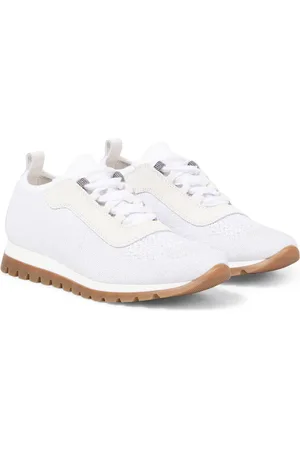 Brunello Cucinelli Suede-trimmed sneakers