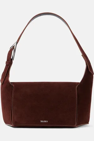 The Attico 7/7 suede shoulder bag