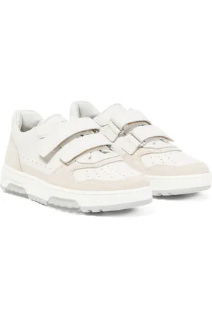 Brunello Cucinelli Suede-trimmed leather sneakers