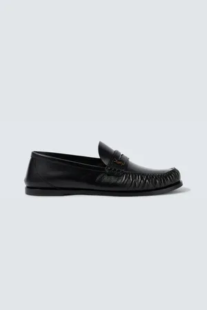 Saint Laurent Laurent leather penny loafers