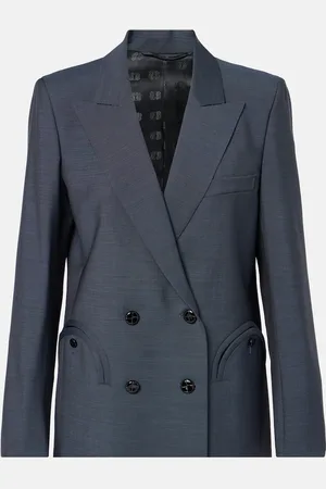 Blazé Milano BlazÃ© Milano Alie double-breasted wool and mohair blazer