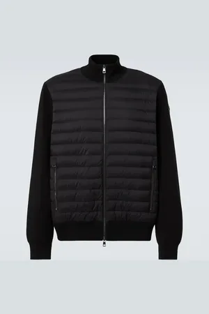Moncler Down-paneled cardigan