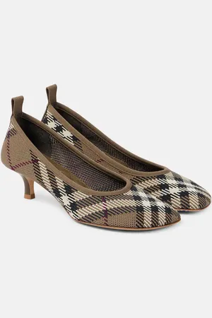 Burberry Check jacquard pumps
