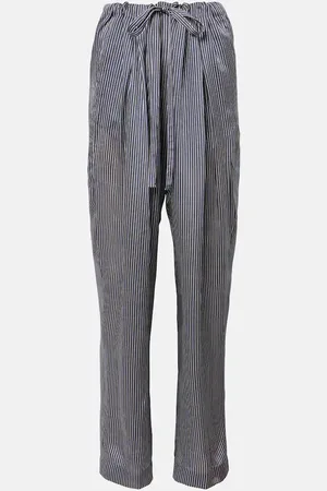 Khaite Trenton striped straight pants