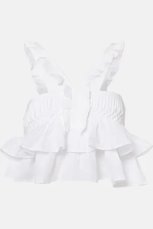 Marant Etoile Daliana ruffled cotton-blend top