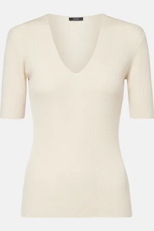 Joseph Ribbed-knit wool top