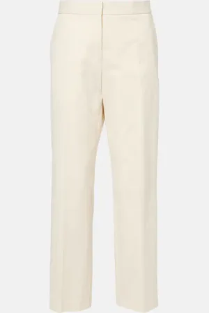 Jil Sander Cropped cotton straight pants
