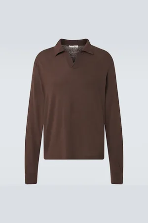 The Row Stafford silk polo shirt