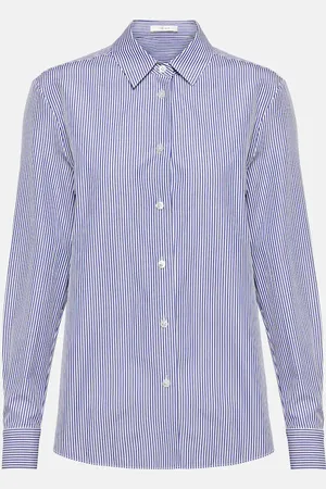 The Row Sadie striped cotton poplin shirt