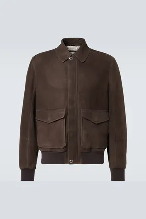 Brunello Cucinelli Suede bomber jacket