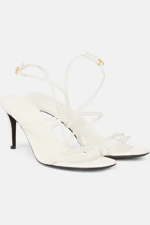 Khaite Loop 75 embellished leather sandals