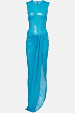 ALEX PERRY Asymmetric sequined gown